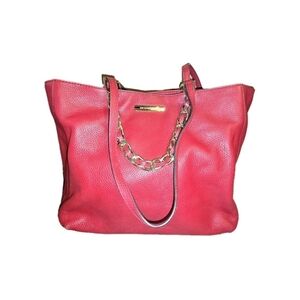 Michael Kors Red Leather Tote Bag - Very Good Condition